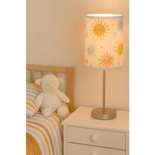 Sunshine Nursery Lamp: Happy Sun Bedside Light, Warm Cozy Lighting