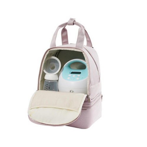 Insulated Breast Pump Backpack with Ice Packs and Milk Storage