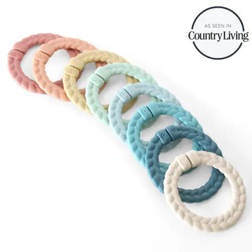 Bitzy Bespoke™ Ritzy Rings™ Linking Ring Set - Neutral Rainbow