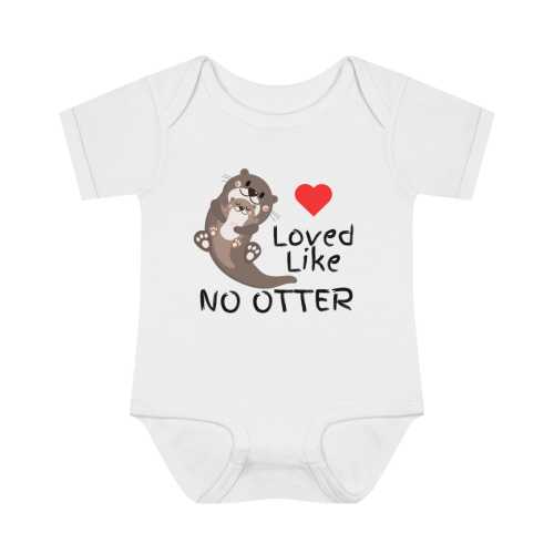 Loved Like No Otter - Infant Baby Rib Bodysuit