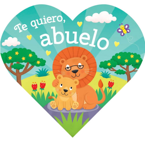 Te Quiero, Abuelo (Heart Shaped Board Books) (Spanish Edition)