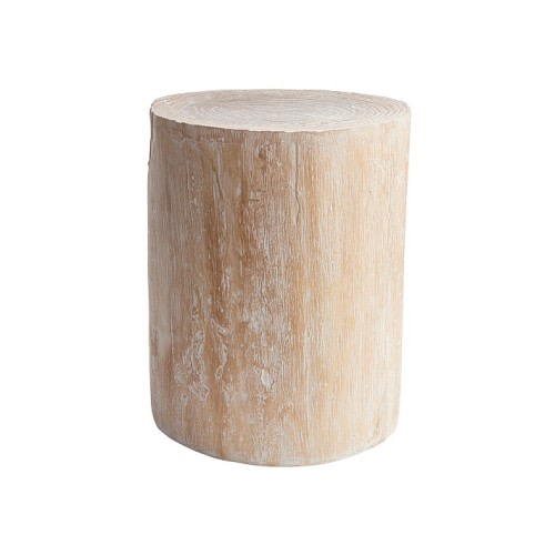 Wood Stump Side Table (14")
