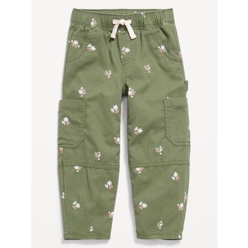 Pull-On Baggy Barrel-Leg Cargo Pants for Toddler Girls
