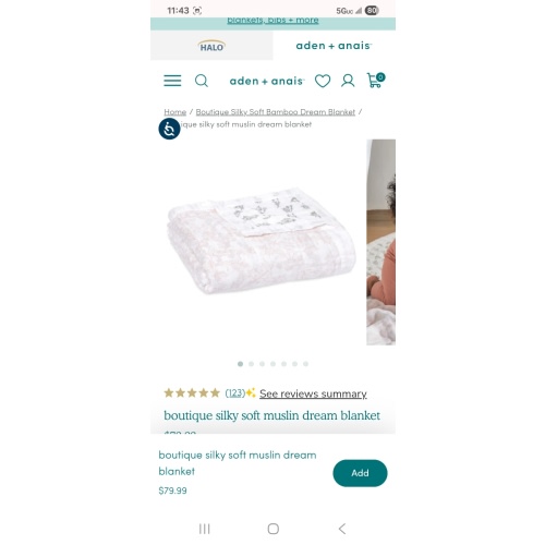 French Floral Silky Soft Dream Blanket | aden + anais