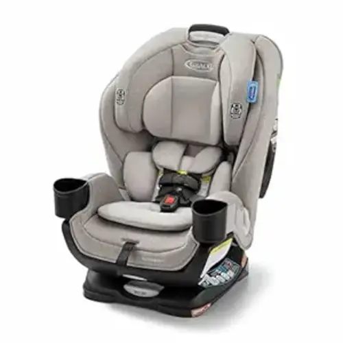 Graco Extend2Fit 3-in-1 Convertible Car Seat, 3 Modes – Rear Facing, Forward Facing Baby Car Seat and Highback Booster Seat, Adjustable Extension Panel for Extra Legroom, Ashten