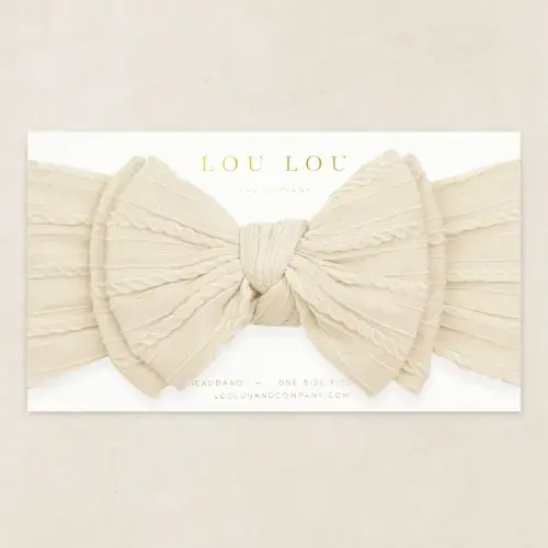 Cable Knit Headband - Oat
