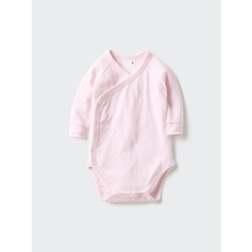 Baby Long Sleeve Bodysuit | Open Front | Pointelle | UNIQLO US