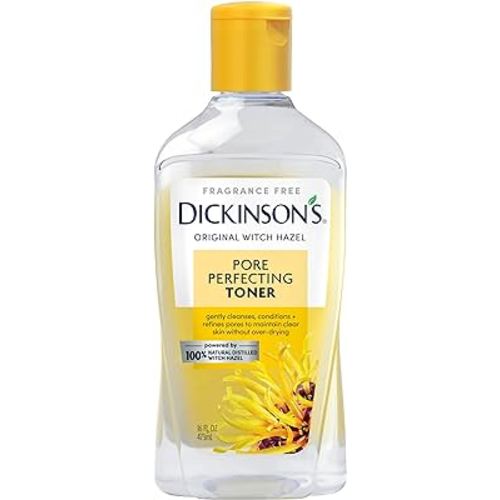 Dickinson's Original Witch Hazel Pore Perfecting Toner, 100% Natural, 16 Ounce Fragrance free
