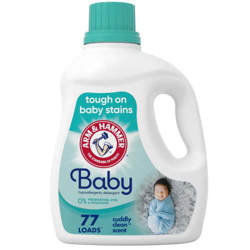 ARM & HAMMER, Baby Hypoallergenic Liquid Laundry Detergent, 77 loads