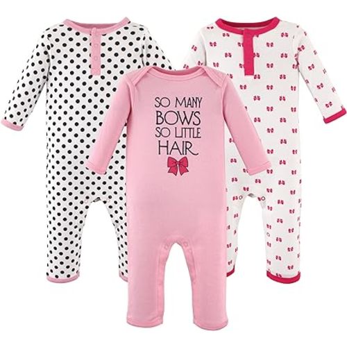 Hudson Baby Cotton Union Suit, 2 Pack Pants