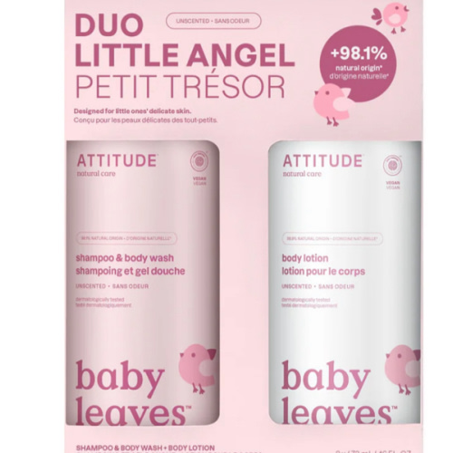2-in-1 baby shampoo & body wash and body lotion set - EWG Verified® | ATTITUDE