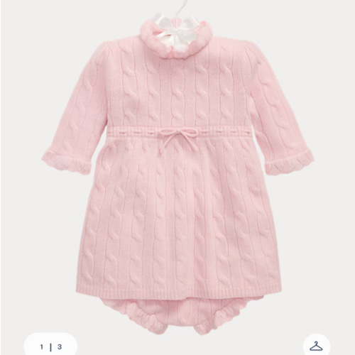 Cable-Knit Cashmere Dress & Bloomer