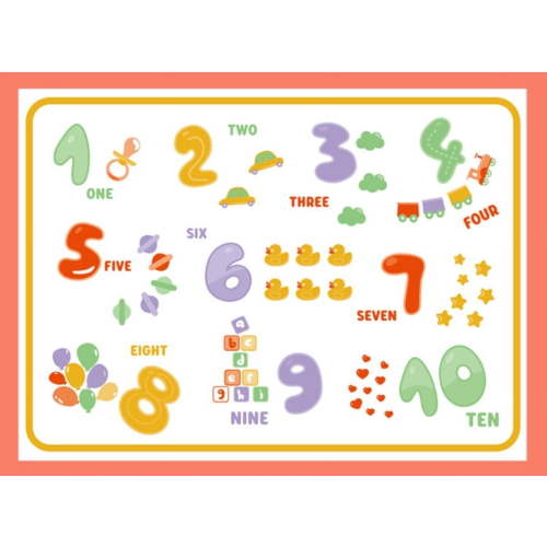 Disposable Stick-on Placemats for Baby & Kids, Restaurant Table Mats 11.8" x 17" Sticky Place Mats, Toddler Baby Placemat, Animal Alphabet Theme
