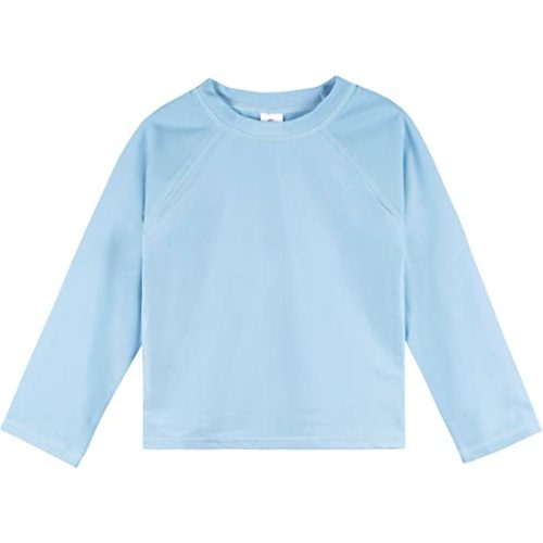Gerber Unisex Baby Toddler UPF 50+ Long Sleeve Rashguard Swim Shirt