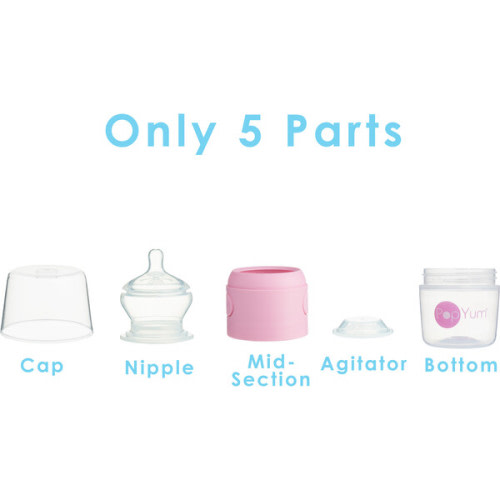 5 oz Anti-Colic Formula Making Baby Bottle, Pink (Pack Of 3) - PopYum | Maisonette