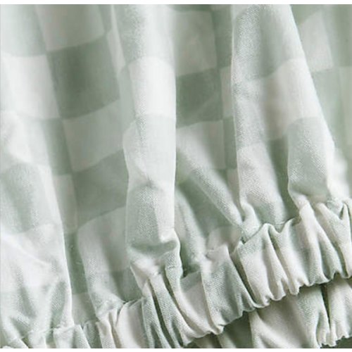 Venice Pale Teal 100% Organic Cotton Baby Crib Fitted Sheet by Leanne Ford