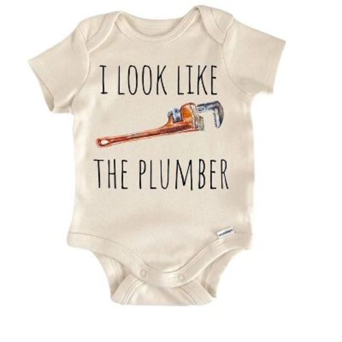 Plumber Plumbing Newborn Baby Onesie® Bodysuit GS1