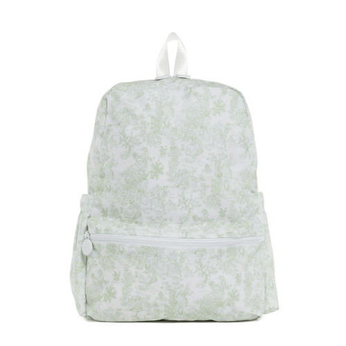Backpack - Bunny Toile Green