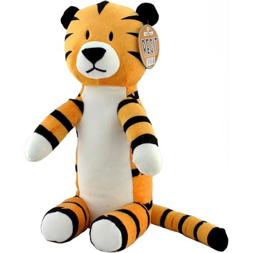 Attatoy Regit The Plush Tiger Toy, 17-Inch Tall Striped Sitting Tiger Stuffed Animal