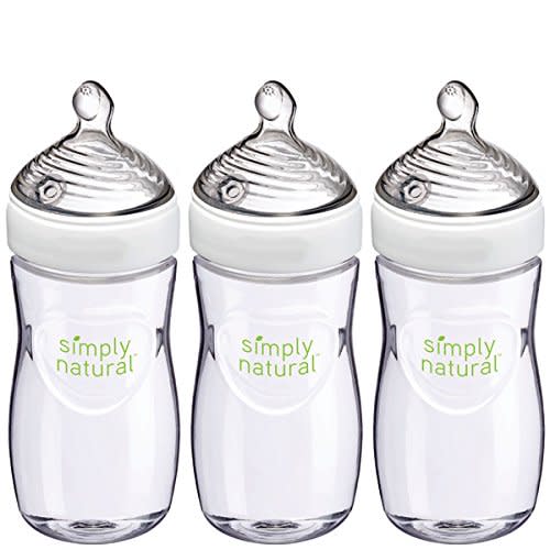 Nuk Simply Natural, Baby Bottle, 9 Ounce, 3 Pack