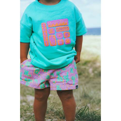 Endless waves, & good vibes embroidered terry set - Groms