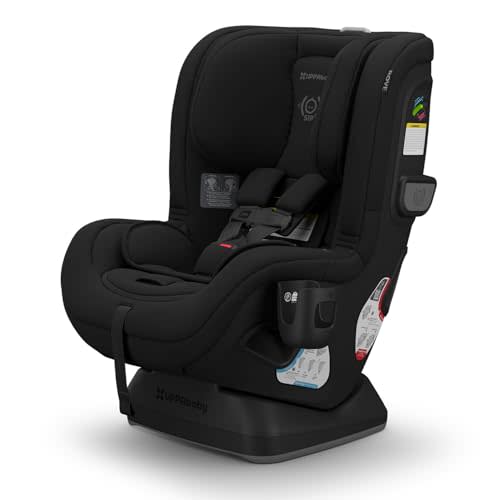 UPPAbaby Rove Convertible Car Seat - 2-in-1 Rear + Forward Facing - Quick + Secure 3-Step Install - Intuitive Safety Technology + Comfort Features - Cup Holder Included - Jake (Black Mélange)