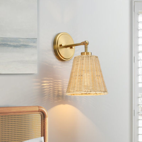 Bay Isle Home™ Summerdale 1 - Light Dimmable Gold Swing Arm & Reviews | Wayfair