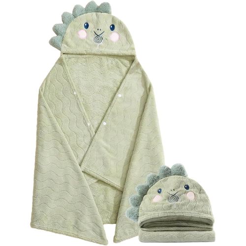 Toddler Bath Towel with Hood 0-6 Years Unisex Baby Bath Towels 27.5"X55" Thick Ultra Absorbent Soft Boys Girls Bath Towel Bathrobe Kids Shower Towel Gift for Babies, Infant, Newborn Essential