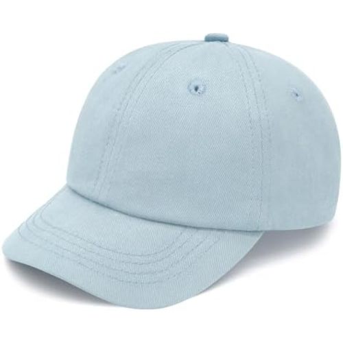 Olreco Toddler Baseball Hat Baby Baseball Cap Baby Ball Cap Infant Hat Toddler Caps Kids Trucker Hats for Boys Girls Cotton
