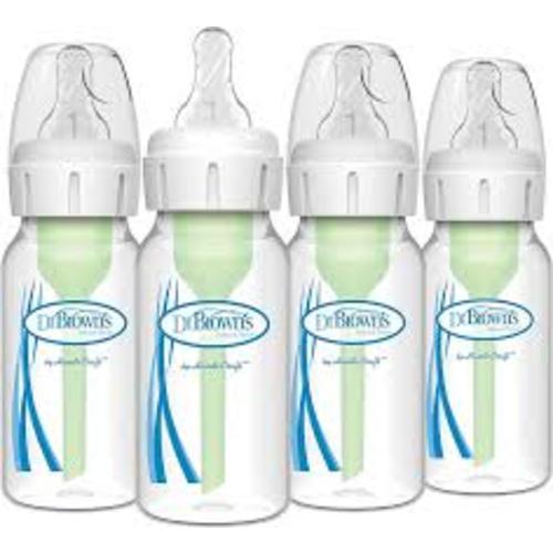 Dr. Brown's Anti-Colic Options Narrow Glass Baby Bottle with Level 1 Slow Flow Nipple, BPA-Free, 4 oz/120mL, 4-Pack - Google Search