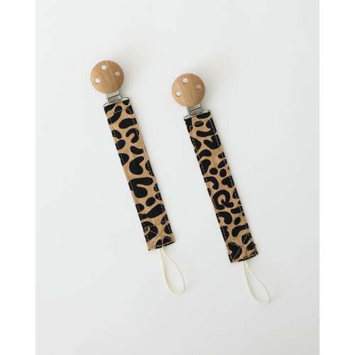 Pacifier Clip Two-Pack | Leopard - Storq by Kindred Bravely