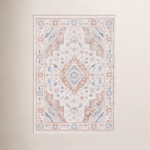 Birch Lane™ Mayhill Oriental Area Rug in Beige/Rust/Blue & Reviews | Wayfair