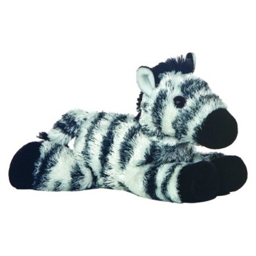 Aurora Mini Flopsie 8" Zany Zebra White Stuffed Animal