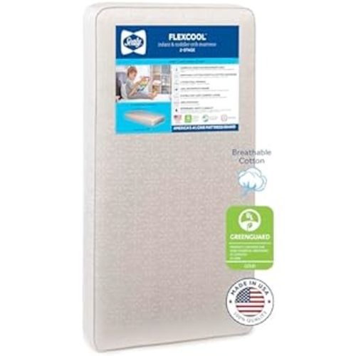 Newton Baby Essential Crib Mattress | Baby Mattress for Crib, Dual-Layer, Safe, 100% Breathable & Machine Washable Infant Crib Mattress, Removable Cover, Thick Cushion, White