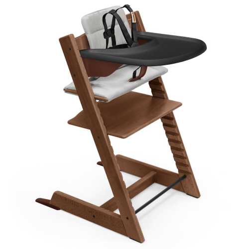 Stokke Tripp Trapp High Chair2 and Cushion with Stokke Tray - Warm Brown / Anthracite / Black