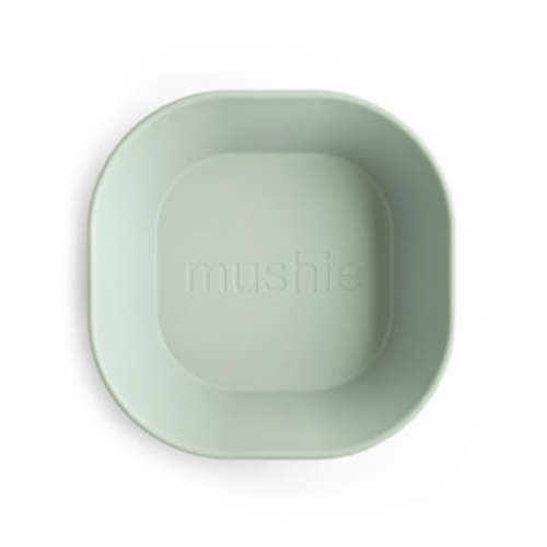 Mushie Baby Square Dinnerware Bowl, Set of 2