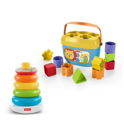Fisher-Price Rock-a-stack and Baby's First Blocks Bundle [Amazon Exclusive]