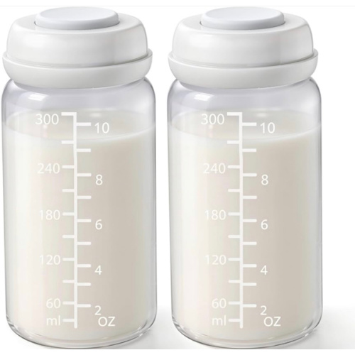 2PCS Glass Breastmilk Storage Bottle