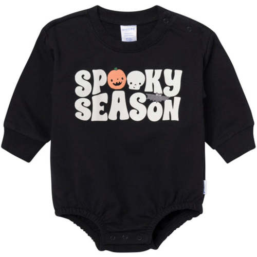 Baby Neutral Spooky Season Sweatshirt Bubble Romper
