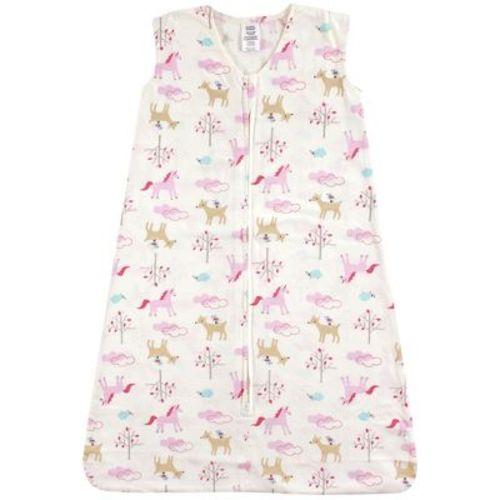Luvable Friends Baby Girls Sleeveless Jersey Cotton Sleeping Bag, Sack, Blanket, Magical Forest Jersey