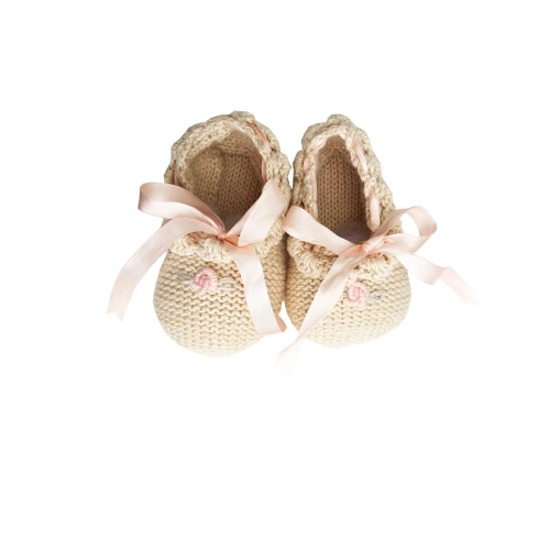 Roses Ballerinas in Ecru – Wild Wawa