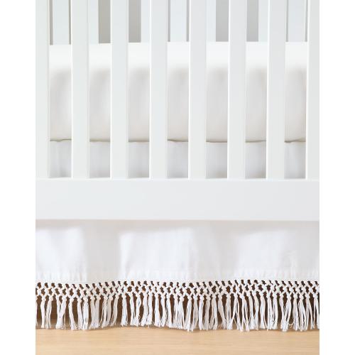 Macramé Crib Skirt | Serena and Lily