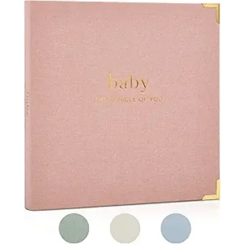 Keepsake Baby Memory Book for Boys and Girls – Timeless First 5 Year Baby Book – Neutral Journal Scrapbook or Photo Album - Record a Milestone for Every Event from Birth to Age 5