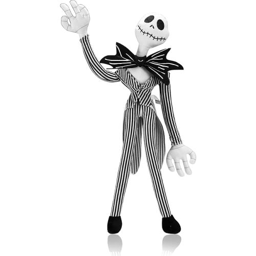 illuOKey Jack Skellington Plush Doll Nightmare Before Christmas Toys - 20 Inches Pumpkin King Plush Stuffed Baby Dolls (Black)
