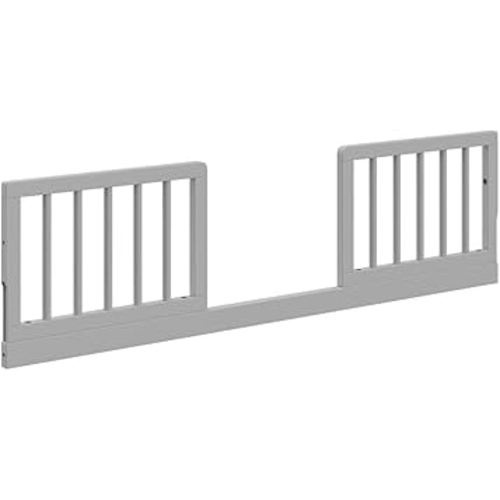 Storkcraft & Graco Toddler Safety Guardrail Kit with Dowels (Pebble Gray) – GREENGUARD Gold Certified, Converts Compatible Storkcraft & Graco Crib to Toddler Bed, Kit Includes 2 Toddler Guardrails