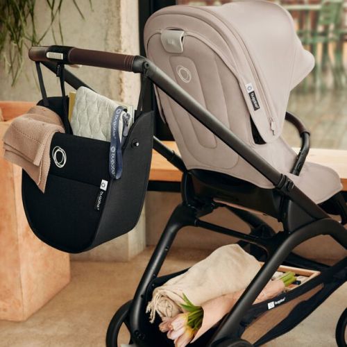 Bugaboo Dragonfly 2-in-1 stroller dark cherry sun canopy, dark cherry fabrics, black base | Bugaboo