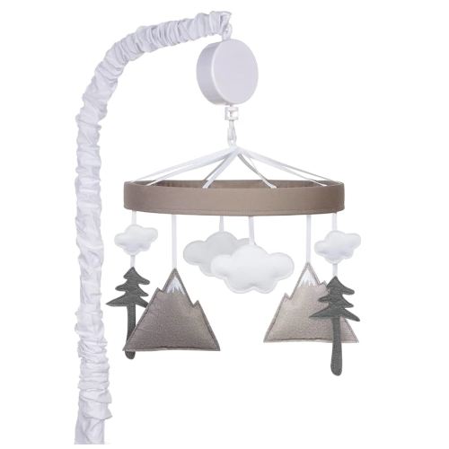 Mountain Crib Mobile - Nature Baby Mobile for Crib - Musical Crib Mobile - Fun Whimsical Musical Mobile for Cribs - Rotating Nursery Mobile for Crib - Baby Crib Mobile for Boys and Girls