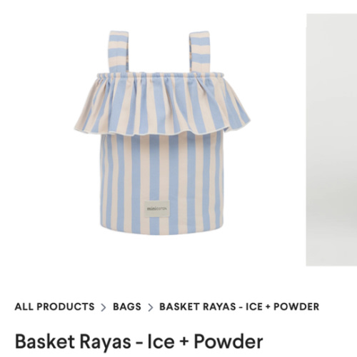 Basket Rayas - Ice + Powder · Minicoton