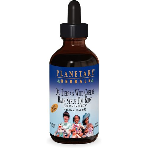 Planetary Herbals Wild Cherry Bark Syrup for Kids - 4 Ounces