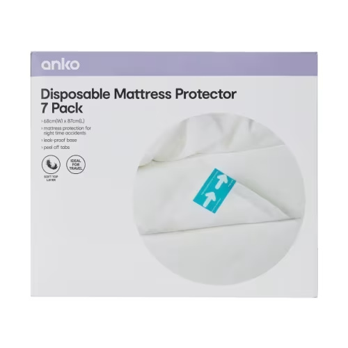 7 Pack Disposable Mattress Protectors